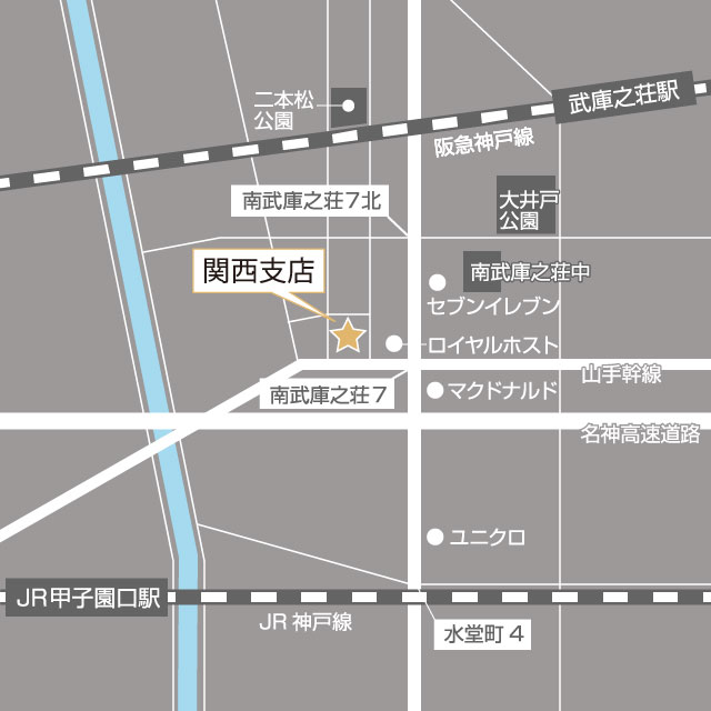 関西支店地図